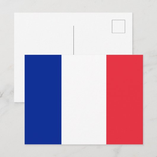 Roodwitte en blauwe vlag van Frankrijk Briefkaart (Voorkant / Achterkant)