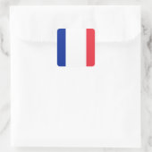 Roodwitte en blauwe vlag van Frankrijk Vierkante Sticker (Tas)