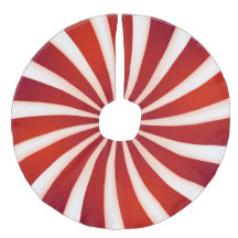 Roodwitte peppermint Swirl-kerstboomrok