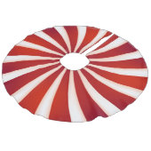 Roodwitte peppermint Swirl-kerstboomrok Imitatie Linnen Kerstboom Kleed (Gekanteld)