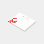 Roodwitte schelpdiervis, obster post-it® notes (Schuin)