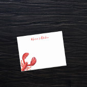 Roodwitte schelpdiervis, obster post-it® notes