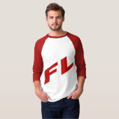 Roodwitte T-shirt FLORIDA (Voorkant volledig)