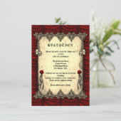 Roodzijde en gouden bruine wonden informatiekaartje (Staand voorkant)