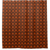 Roodzwart Buffalo Hart Plaid Douchegordijn (Voorkant)