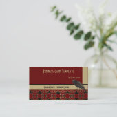 Roodzwarte Logo Visitekaartje (Staand voorkant)