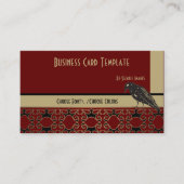 Roodzwarte Logo Visitekaartje (Voorkant)
