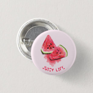 Roodzweet Juicy Watermeloenen Button