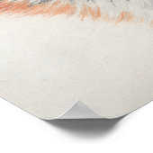 Roodzwijn met kleurpotlood Afdruk Poster (Hoek)