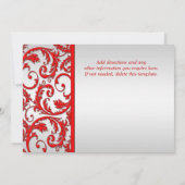 Roodzwijn verloving verjaardag PERSONALIZE Kaart (Achterkant)