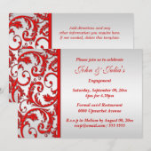 Roodzwijn verloving verjaardag PERSONALIZE Kaart (Voorkant / Achterkant)