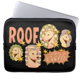Roof Club / Hond Illustraties Laptop Sleeve