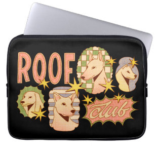 Roof Club / Hond Illustraties Laptop Sleeve