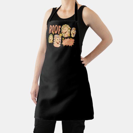 Roof Club / Hond Illustraties Schort (Insitu)