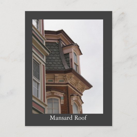 Roof Detail, Mansard Roof Briefkaart (Voorkant)