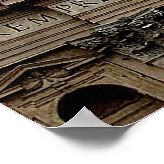 Roof of St. Peter's Basilica in Rome, Italië Print (Hoek)