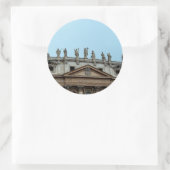 Roof van St. Peter's Basilica in Rome, Italië Ronde Sticker (Tas)