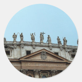 Roof van St. Peter's Basilica in Rome, Italië Ronde Sticker