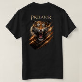 Roofdier en mooi. t-shirt (Design achterkant)
