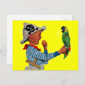 roofdier en papegaai briefkaart (Voorkant / Achterkant)