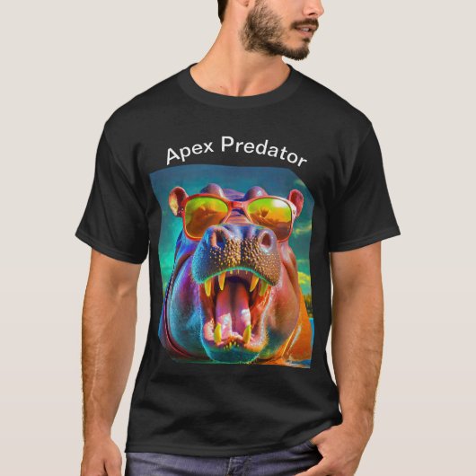 Roofdier Hippo T-shirt (Voorkant)