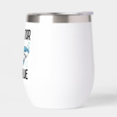 roofdier in het blauw, haai, cartoonstijl (Links)