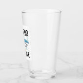 roofdier in het blauw, haai, cartoonstijl glas (Links)