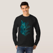 Roofdier Wolf Bosdier Maneschijn Wolf T-shirt (Voorkant volledig)
