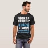 Roofer Apprentice T-shirt (Voorkant volledig)