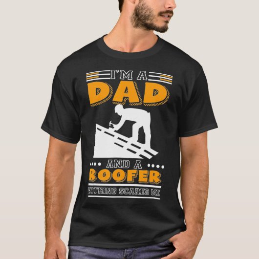 Roofer Constructie Eerlijke Werkende Amerikaanse F T-shirt (Voorkant)