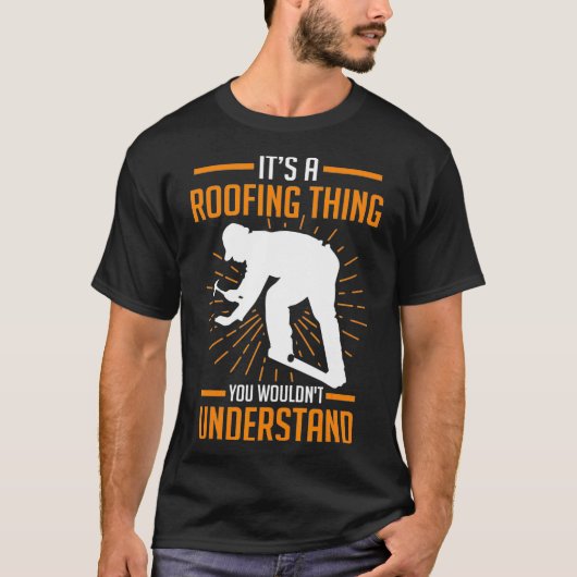 Roofer Construction Worker Gift T-shirt (Voorkant)