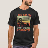 Roofer Dad Roofing Contractor Roofer Technician T-shirt (Voorkant)