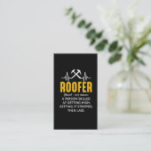 Roofer Definition Roof Job Proud Craftsman Visitekaartje (Staand voorkant)
