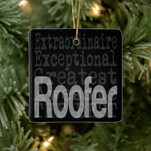 Roofer Extraordinaire Keramisch Ornament (Boom)