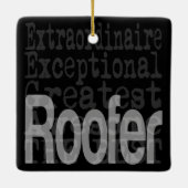 Roofer Extraordinaire Keramisch Ornament (Achterkant)