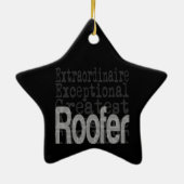 Roofer Extraordinaire Keramisch Ornament (Achterkant)