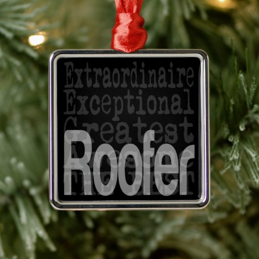 Roofer Extraordinaire Metalen Ornament (Boom)