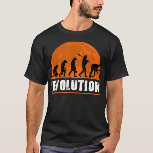 Roofer Funny Human Evolution Gift voor Mannen Vrou T-shirt (Voorkant)