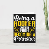 Roofer Funny Roofing Tee For Coworker Novelty  Kaart (Voorkant)
