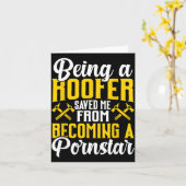 Roofer Funny Roofing Tee For Coworker Novelty  Kaart (Gele Bloem)