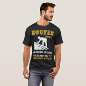 Roofer High School Diploma to Fix Messing Up Colle T-shirt (Voorkant volledig)