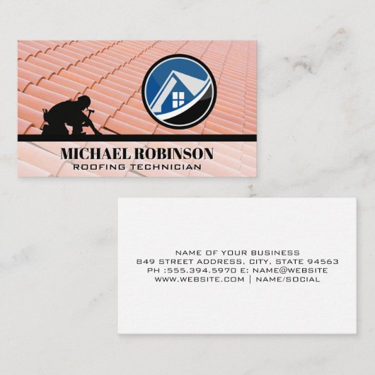 Roofer | House Shingles Visitekaartje (Voorkant / Achterkant)