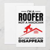 Roofer Humor - Laat lekken verdwijnen Feestdagenkaart (Voorkant / Achterkant)