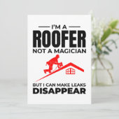 Roofer Humor - Laat lekken verdwijnen Feestdagenkaart (Staand voorkant)