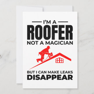 Roofer Humor - Laat lekken verdwijnen Feestdagenkaart