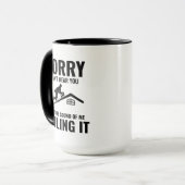 Roofer Humor - Nailing It Roofing Mok (Voorkant links)