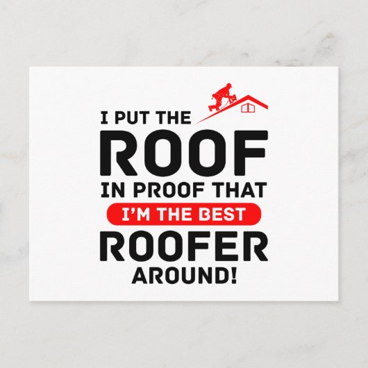 Roofer Humor - Roofing Pro Pride Briefkaart (Voorkant)