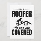 Roofer - Ik heb je overdekt dakbedekking ontwerp Feestdagenkaart (Voorkant)