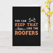 Roofer je kunt pap dakpannen maken kaart (Gele Bloem)