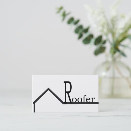Roofer-kaart Visitekaartje (Staand voorkant)
